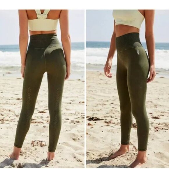 NEW FP Movement | High-Rise 7/8 Length Good Karma Leggings in Secret Moss (XS/S) - Picture 8 of 11